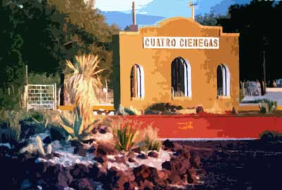 Entrance to Cuatro Cinegas