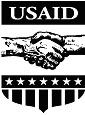 USAID logo with shaking hands