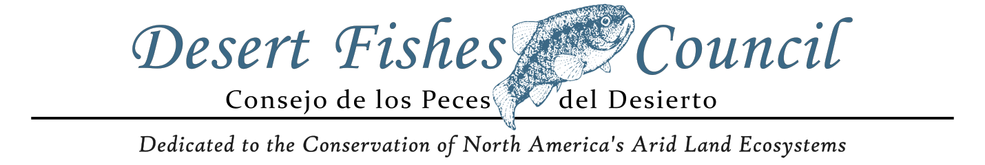 Desert Fishes Council Header
